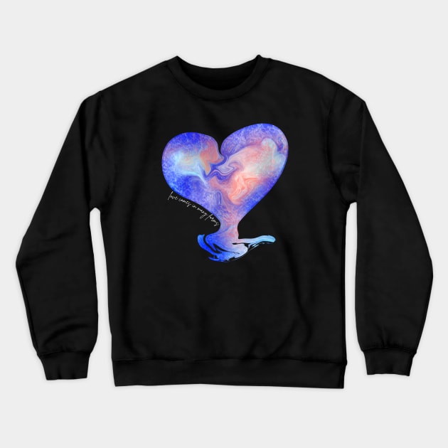 Love comes in many forms - abstract pink heart Crewneck Sweatshirt by v_art9